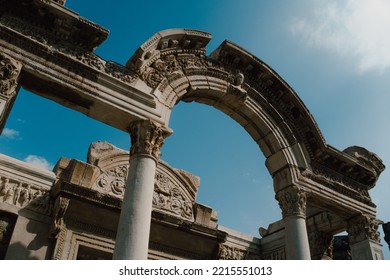 Ruins Temple Of Hadrian Of Ephesus