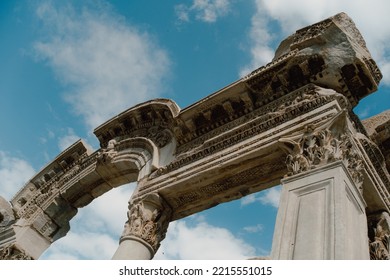 Ruins Temple Of Hadrian Of Ephesus