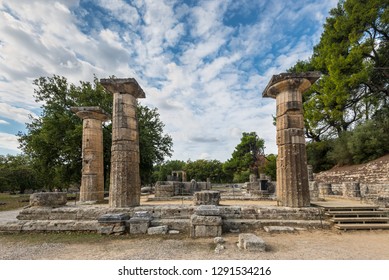 Ruins Of The Temple Of Hera, Olympia, Greece