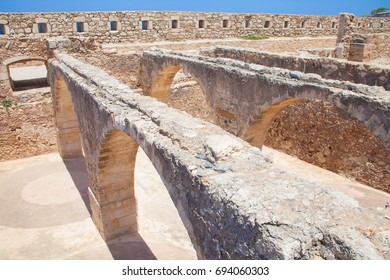 Ruins of Venetian fortress in Rethymno, Crete, Greece