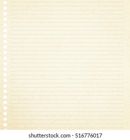 Ruled Sheet Of Paper Texture Or Background With Space For Text