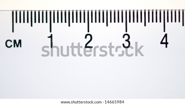 Ruler Closeup Showing 1 5 Cm Stock Photo Edit Now