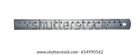 Ruler isolated on white background