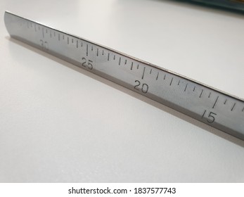 Ruler Made Iron On White Wood Stock Photo 1837577743 | Shutterstock