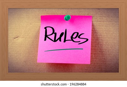 Rules Concept
