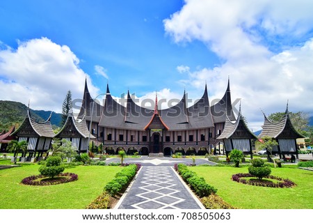 Rumah Gadang PDIKM Padang Panjang Museum Stock Photo Edit 