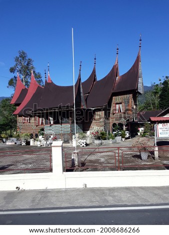 Rumah Gadang is a traditional house in West Sumatra. This house is occupied by women as mamak who are in charge of making decisions in a traditional meeting. This house is the house of a king.