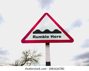 Rumble Strip Road Sign In India