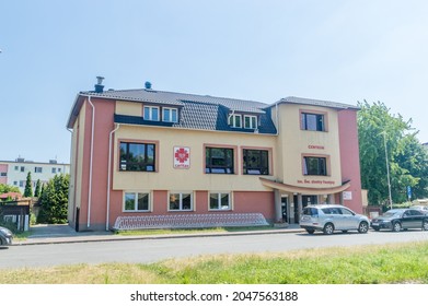 Rumia, Poland - June 18, 2021: Caritas Confederation Of Catholic Relief, Development And Social Service Organizations.