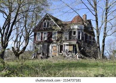 Run Down House At The Top Of The Hill