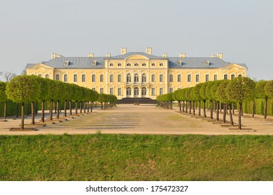 RUNDALE, LATVIA - Rundales Palace (italian Architect Bartolomeo Francesco Rastrelli)