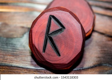 Rune Raido Red Color Carved Wood Stock Photo 1543118303 | Shutterstock