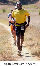 Runner In A 50k Trail Race