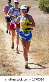 Runner In A 50k Trail Race