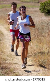 Runner In A 50k Trail Race