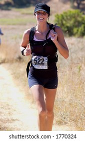 Runner In A 50k Trail Race