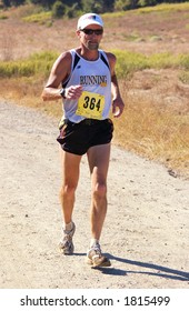 Runner In 50k Trail Race