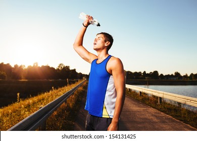 Runner Cooling Down After Running. Health And Fitness Concept.