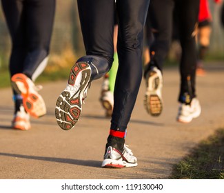 Läufer im Marathonwettbewerb