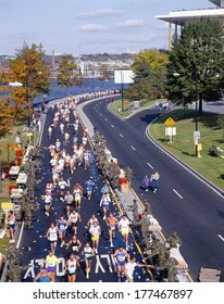 Runners in 17th Marine Marathon, Washington DC