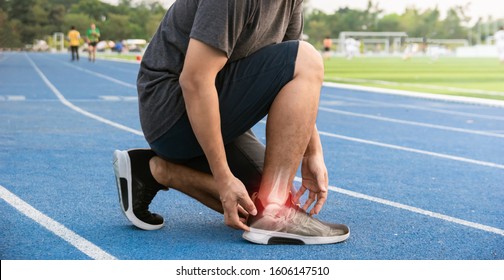 Runners To Exercise Ankle Joint Bone Inflamed 