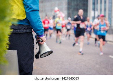 Runners In The London Marathon 2019