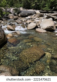 Running Brook Of Water In New Hampshire, United States 