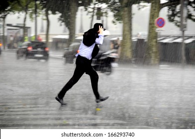 	Running Man In The Rain