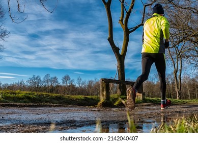 Running On A Muddy Trail