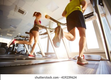 Running on treadmills - Powered by Shutterstock