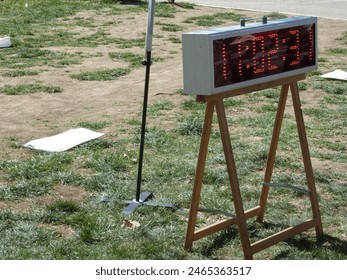 Running Race Digital Timer at a Sport Event in Belgrade (Serbia) - Powered by Shutterstock