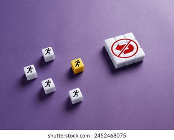 Running towards the point of no return. Futile effort in business or life.