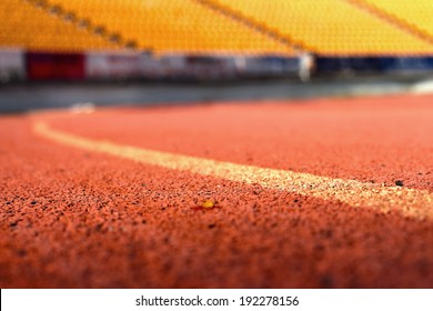 Running Track For The Athletes Background