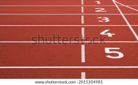 Running track for Athletics  game 
