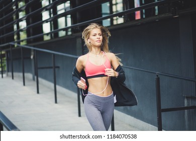 Running Trough City Young Sport Women Stock Photo 1184070538 | Shutterstock