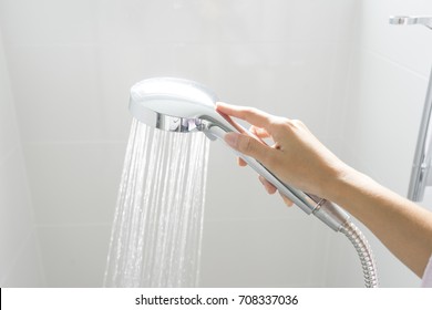 Running Water Shower With Hand