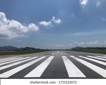 The Runway 04 Penang International Airport,Malaysia Was Silent From The Movement Of Aircraft Due To The Covid-19