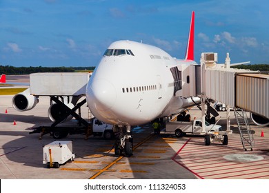 Runway In Cancun Airport, Mexico