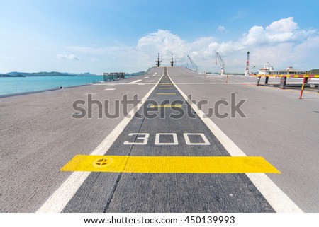 Runway Deck of the Aircraft Carrier