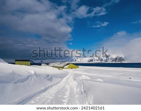 Runway of the Rothera Research Station, Adelaide Island,Antarctic Peninsula,Antarctica