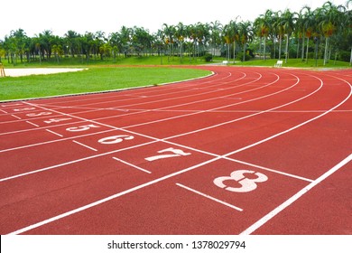Runway Track Field Parks Outdoor Stock Image