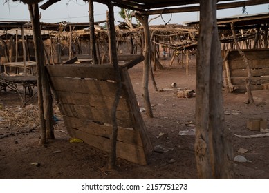 Rural African Market In The Gambia After Hours