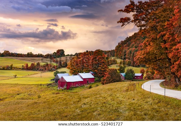 Rural Autumn Jenne Farm Vermont Usa Stock Photo (Edit Now) 523401727