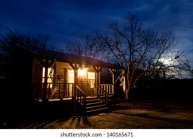 A Rural Cabin Near Bandera, Texas, USA