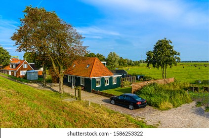 Rural Country House View. Rural USA View