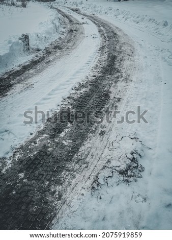 Similar – Letzter Schnee Winter