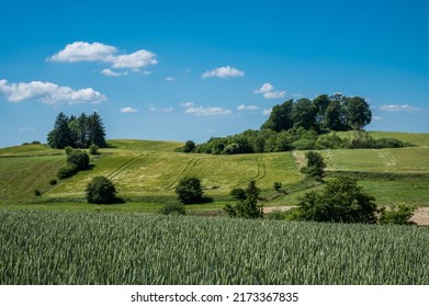 Rural And Hilly Danish Landscape