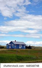 Rural Home, Montana,blue House