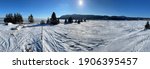 Rural landscape of Baie-Saint-Paul in winter