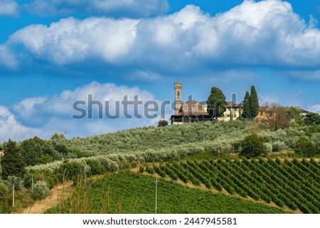 Image, Stock Photo Rural landscape of Chianti, Tuscany, Italy